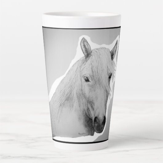 Cheval, tasse de café (Devant)