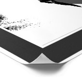 Cheval Tête En Noir Et Blanc Poster (Coin)