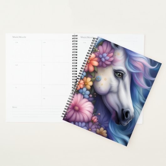 Cheval tête et fleurs (Devant avec enveloppe)