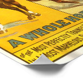 Cheval Thoroughbred Montrer Poster du Cirque (Coin)