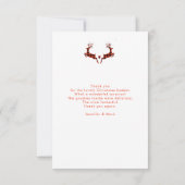 Cheval tiré Sleigh Scène de Noël Merci (Dos)