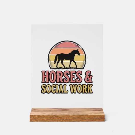 Cheval & Travail Social Retro Soleil Couchant Conc (Recto)