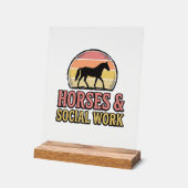 Cheval & Travail Social Retro Soleil Couchant Conc (Angle)