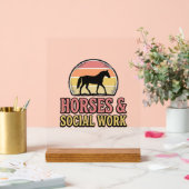 Cheval & Travail Social Retro Soleil Couchant Conc (Mariage)