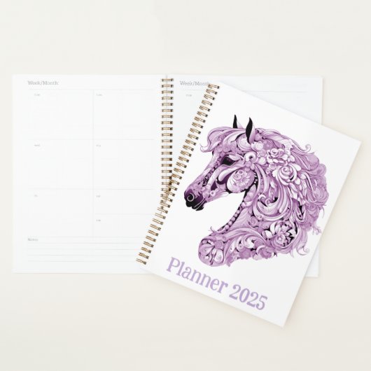 Cheval violet abstrait (Devant avec enveloppe)
