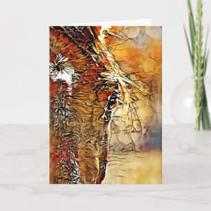 Cheval Visage Abstrait 1 carte Art