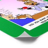 Cheval Waiters Drôle Cartoom Affiches (Coin)