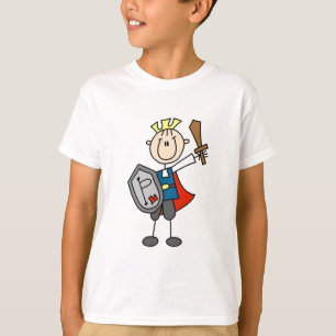 Chevalier avec des T-shirts et des cadeaux d'épé