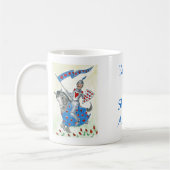 Chevalier dans la tasse brillante d'armure (Gauche)