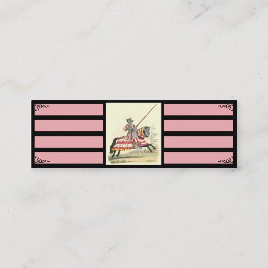 Chevalier dans le carte de visite brillant (Devant)