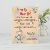 Chevalier de la Renaissance médiévale Invitation d (Debout devant)