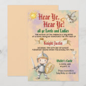 Chevalier de la Renaissance médiévale Invitation d (Devant / Derrière)