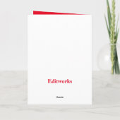 Chevalier d'or, carte d'anniversaire pliée de 5" x (Dos)