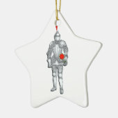 Chevalier en armure brillante ornement en céramiqu (Gauche)