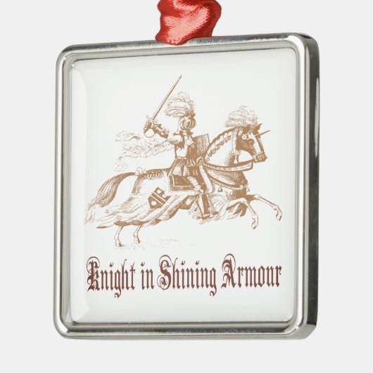 chevalier en ornement brillant d'armure (Gauche)