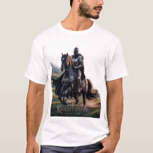 Chevalier épique sur T-shirt Cheval Noir
