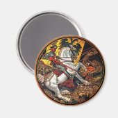 Chevalier et dragon allemands - Magnet (Recto/Verso)