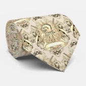 Chevalier Jaune Famille Crest Nom cravate (Roulé)