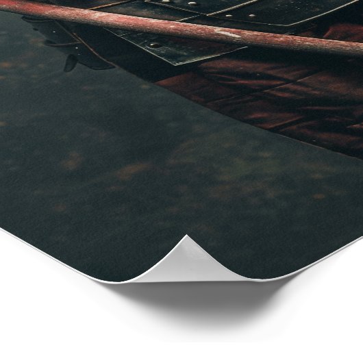 Chevalier médiéval en Armor Poster (Coin)