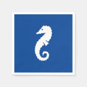 Chevalier nautique bleu blanc serviettes en papier (Devant)