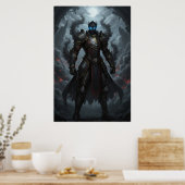 Chevalier noir du Royaume Brûlant Affiche d'art (Cuisine)