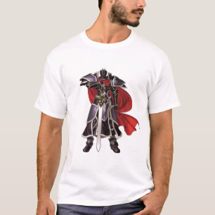 Chevalier noir médiéval avec le T-shirt d'épée