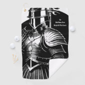 Chevalier Personnalisé Du Golf Serviette (En situation)