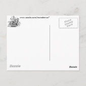 Chevalier sur carte postale Horsback (Dos)