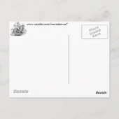 Chevalier sur carte postale Horsback (Dos)