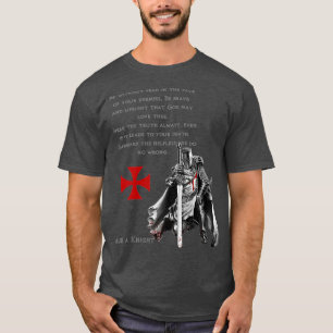 Chevalier Templier chrétien Religieux Tshirt