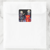 chevaliers et dragons Sticker (Sac)