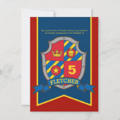 Chevaliers invitations médiévaux et jeunes filles  (Devant)