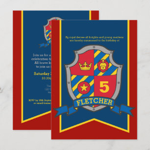 Chevaliers invitations médiévaux et jeunes filles 