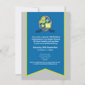 Chevaliers médiévaux boucliers enfants invitations (Dos)