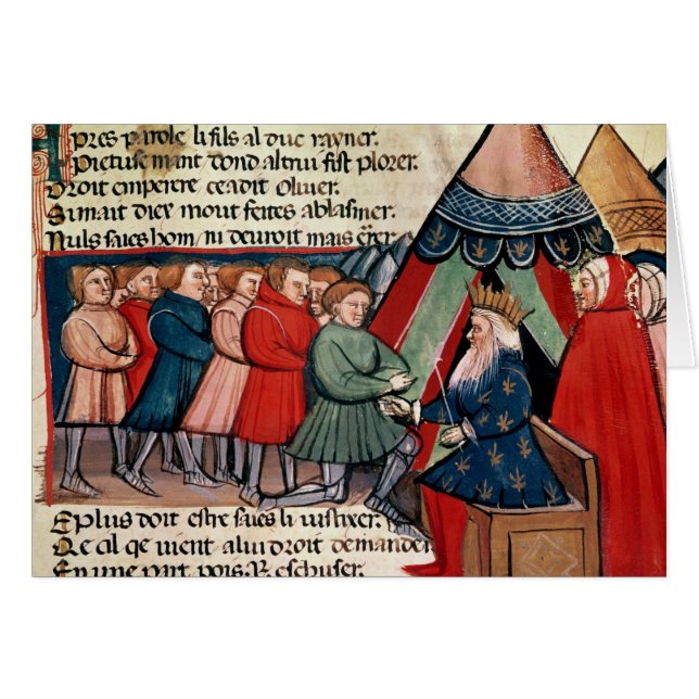 Chevaliers mettant en gage leur allégeance (Devant horizontal)