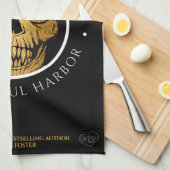 Chevaliers noirs Logo serviette de cuisine (Quart Plié)