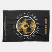 Chevaliers noirs Logo serviette de cuisine (Horizontal)