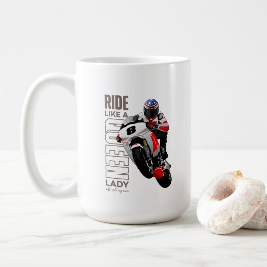 Chevauche comme une Reine | Mug Classique 15# (Avec donut)