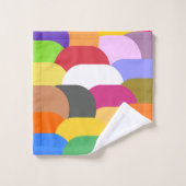 Chevauchement des échelles cercles motif (Gant de toilette)