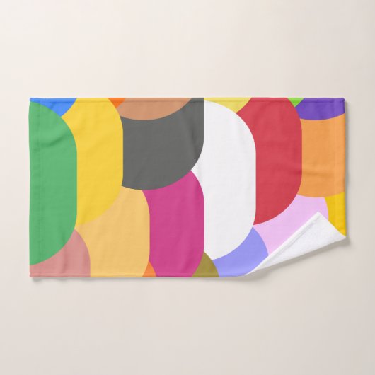 Chevauchement des échelles cercles motif (Serviette à main)