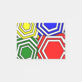 Chevauchement des notes post-it Hexagons (Devant)