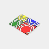 Chevauchement des notes post-it Hexagons (Incliné)