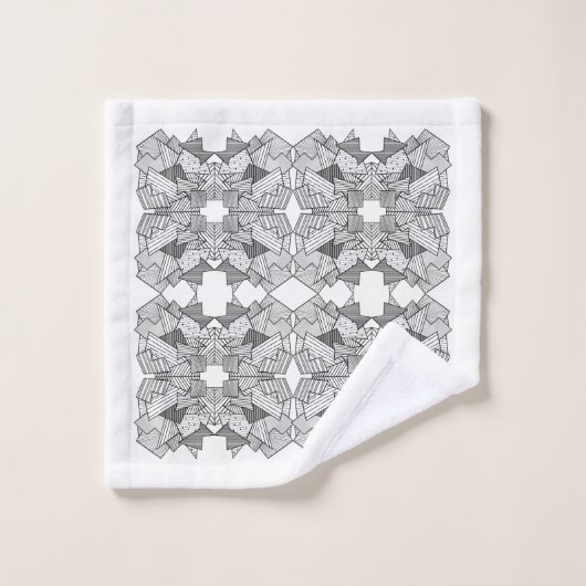 Chevauchement géométrique Abstrait (Gant de toilette)