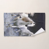 Chevaux à lancer l'oreiller (Serviette à main)
