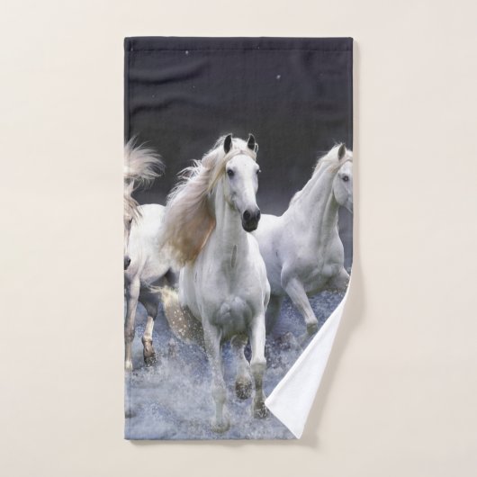 Chevaux à lancer l'oreiller (Serviette à main)