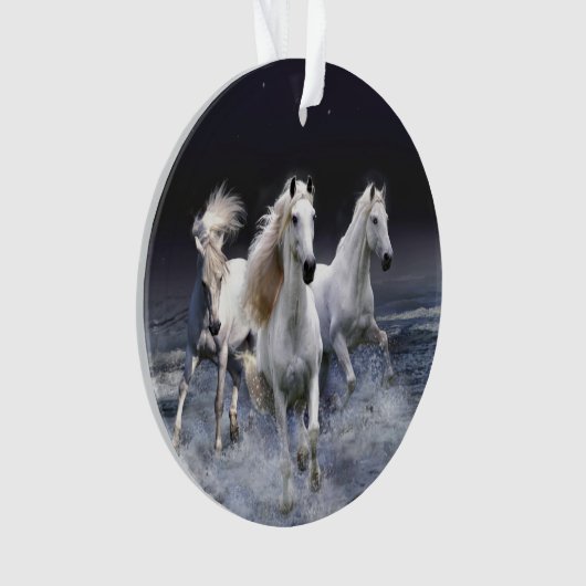 Chevaux à lancer l'oreiller (devant)