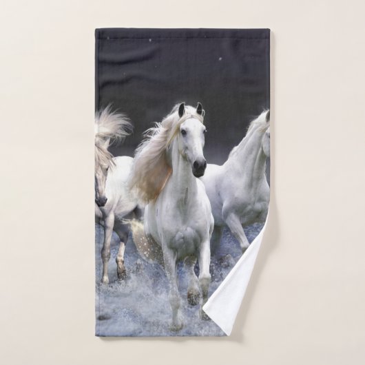 Chevaux à lancer l'oreiller (Serviette à main)