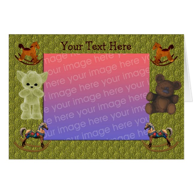 Chevaux à rochers Teddy Bear Photo (Devant horizontal)