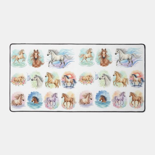 Chevaux aquarelle (Recto)