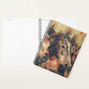 Chevaux aquarelle